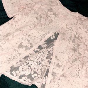 Bcbg lace flora blouse